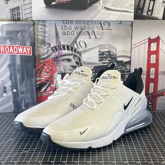 Nike Other - Nike Air Max 270 G Golf White Black Pure Platinum CK6483-102 Men’s Size 15 NEW